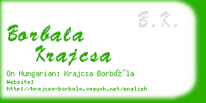 borbala krajcsa business card